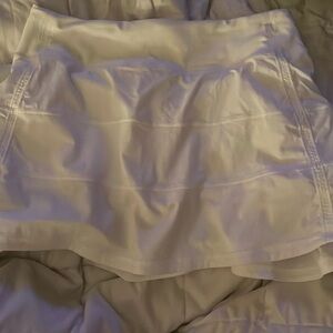 lululemon white pace rival skirt
